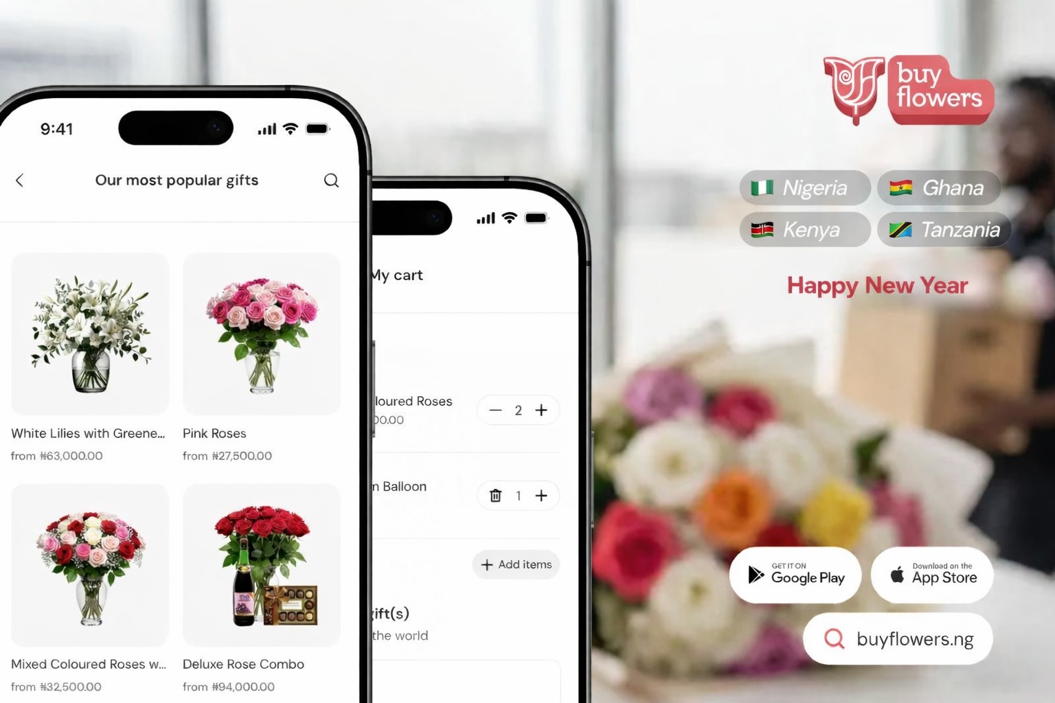 🌸 New Year Gifting Made Simple with the BuyFlowers App